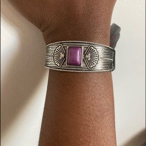 Purple and Silver bracelet
